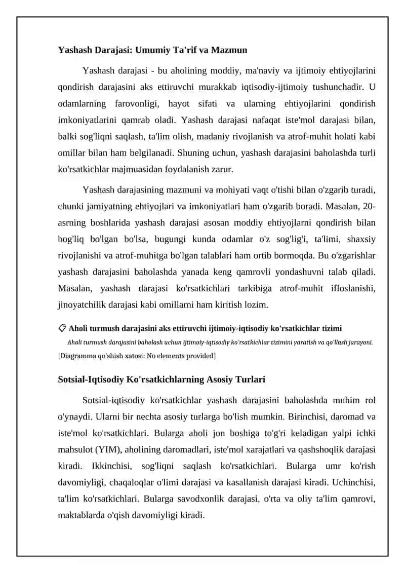 Aholi turmush darajasini ifodalovchi ijtimoiy-iqtisodiy indikatorlar tizimi 4