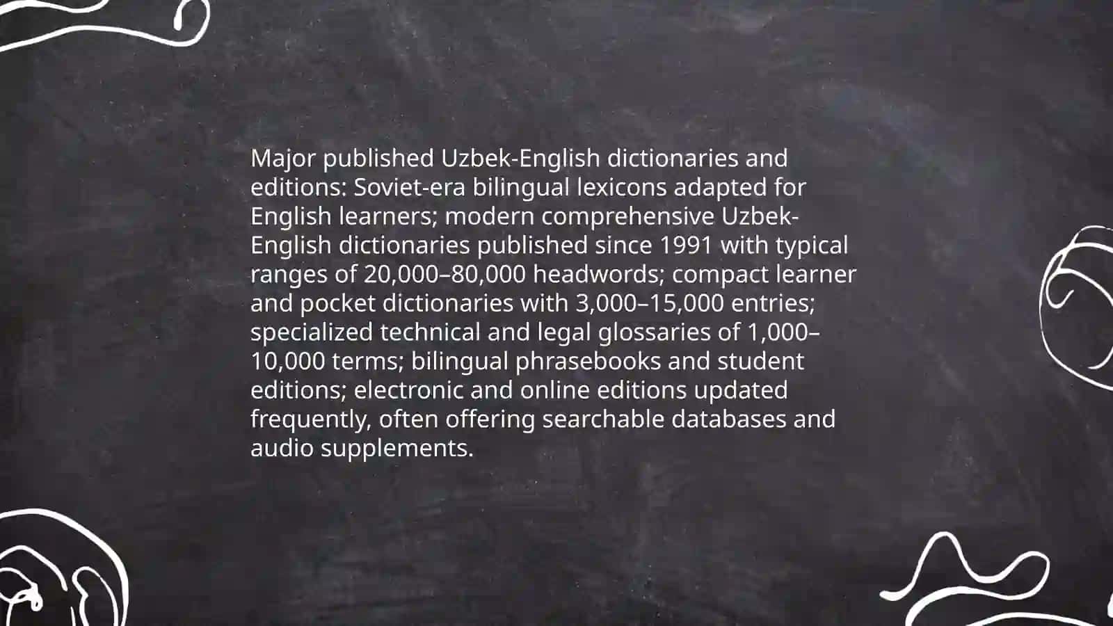 Overview of Uzbek-English and Russian-Uzbek dictionaries 4