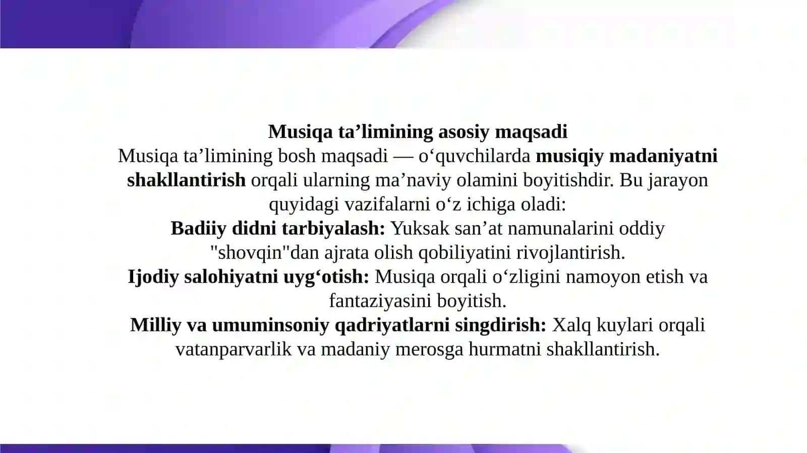 Fanning kichik sinflarda o'qitishimazmuni va tuzilishi 4
