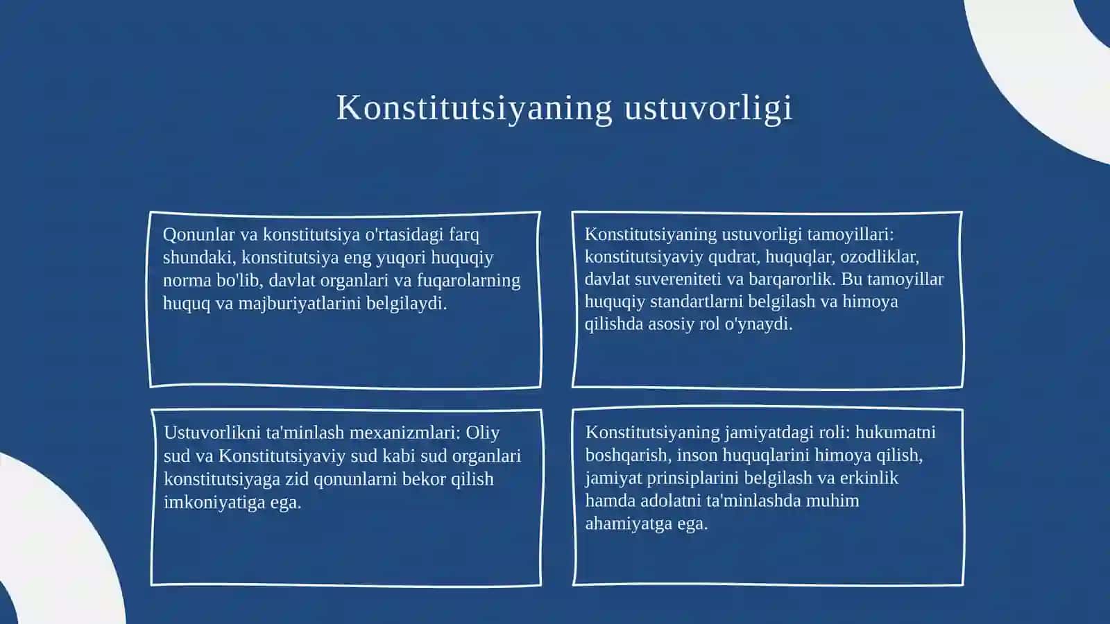 Konstitutsiya va qonunning ustuvorligi 4