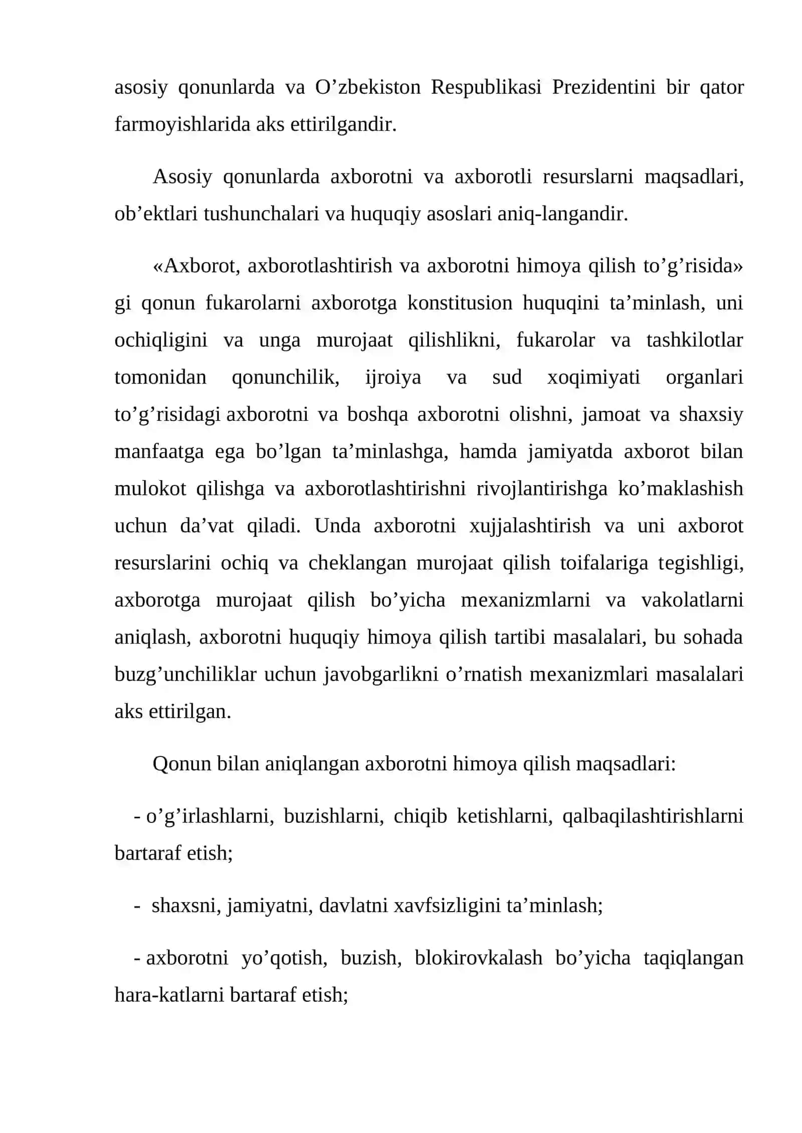 Axborot xavfsizligi va uni himoyalash 4