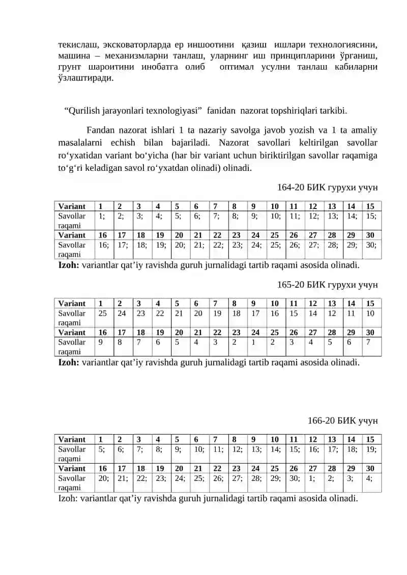 60730300-Қурилиш (Бино ва иншоотларни лойиҳалаш, қуриш) таълим йўналиши 4
