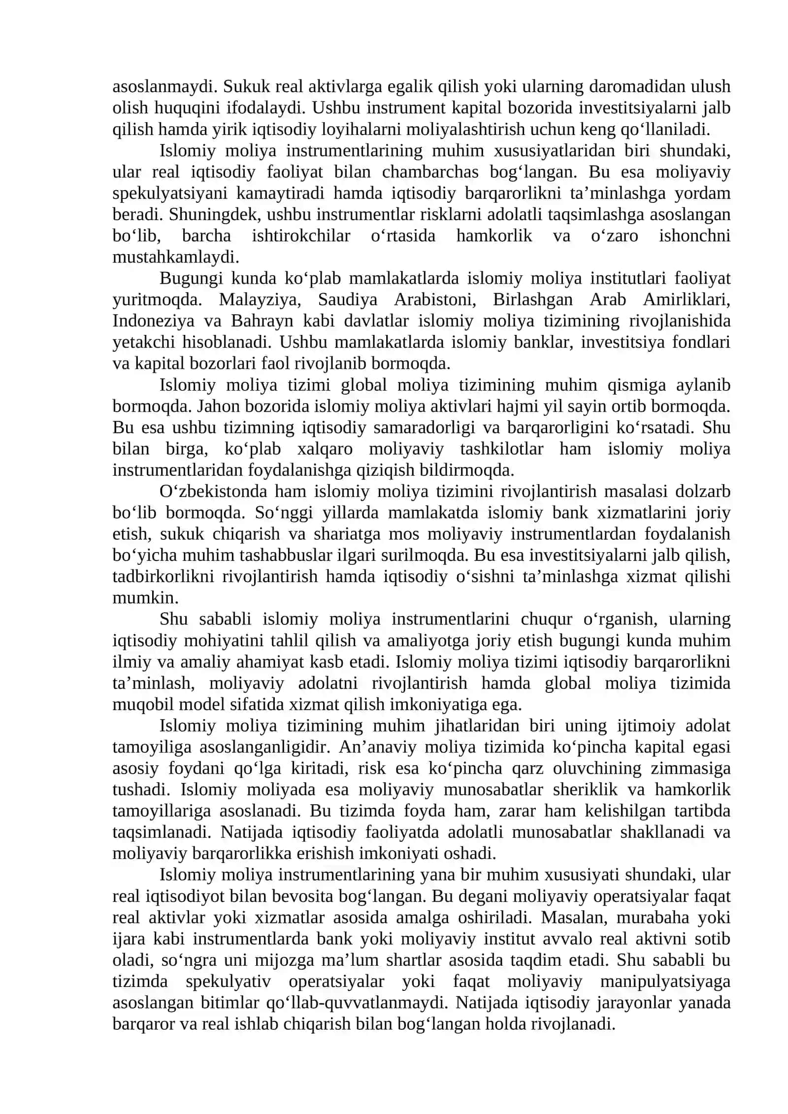 Islomiy moliya tizimida islom moliya instrumentlari 4