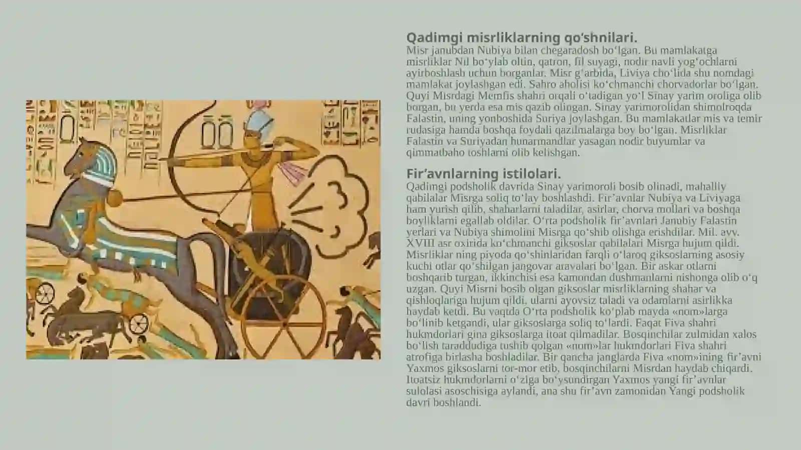 Qadimgi Misr va Bobildavlati tarixi va huquqi 4