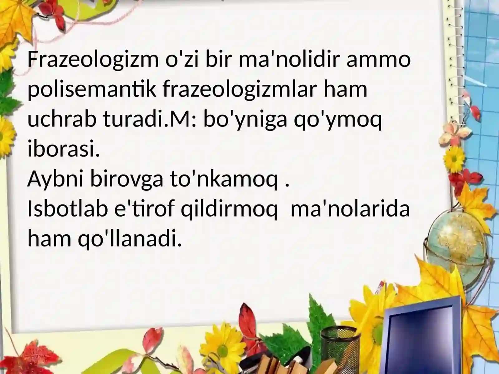 Frazeologizmlar nutqni boyituvchi vositalar 4