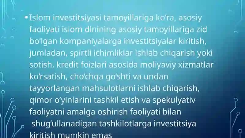 Islom moliyasi 4