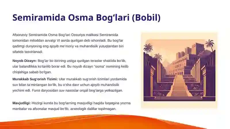 Qadimgi Dunyo Mo‘jizalari: Tarix va Mo‘jizalar 4