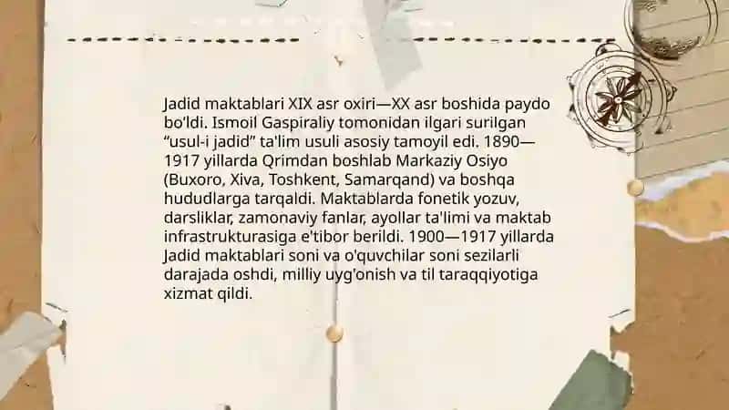 Jadidchilik Maktablari 4