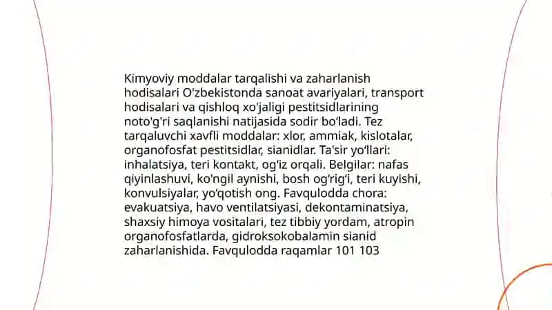 O'zbekistonda bolishi mumkun bo'lgan texnigen favqulotda vaziyatlar 4