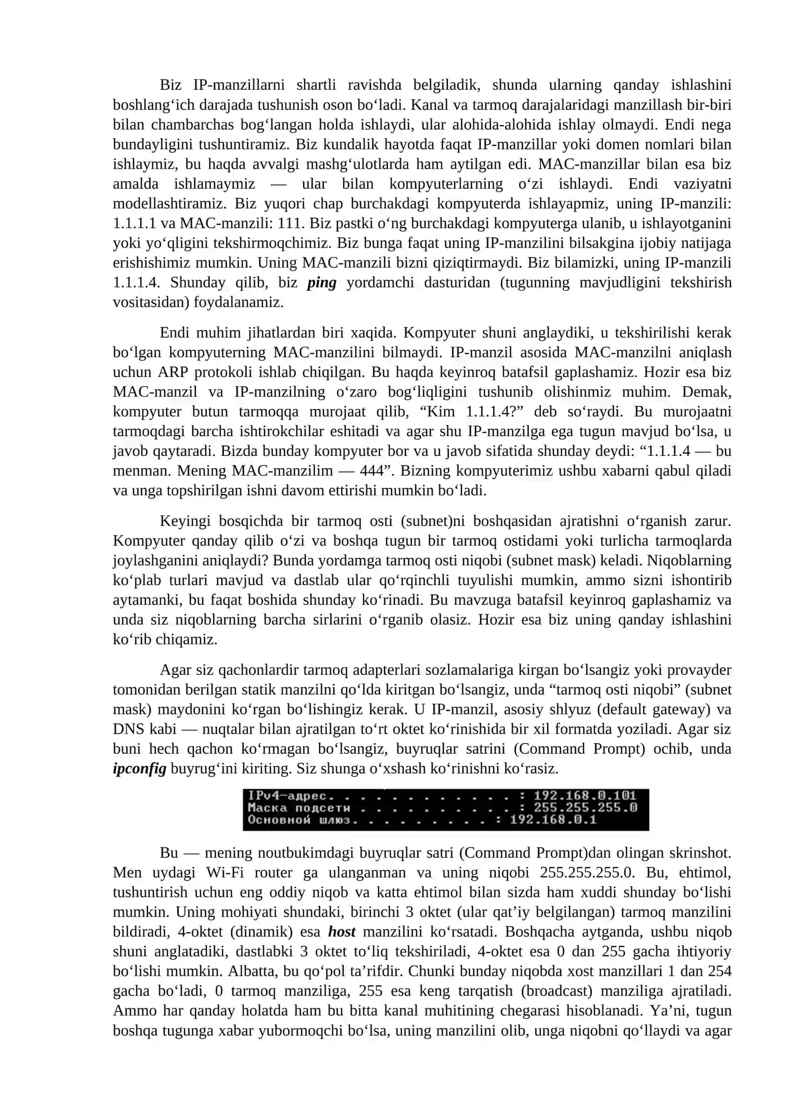 Kompyuter tarmoqlarining asoslari 4