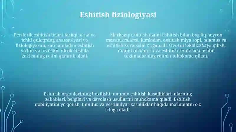 Eshitish Biyofizikasi Elementlari 4