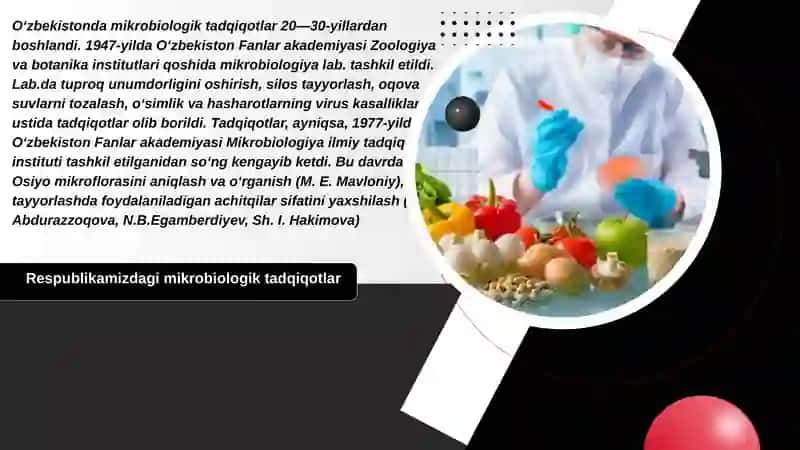 OZIQ-OVQAT MIKROBIOLOGIYASIDA ERISHILGAN YUTUQ VA YANGILIKLAR 4