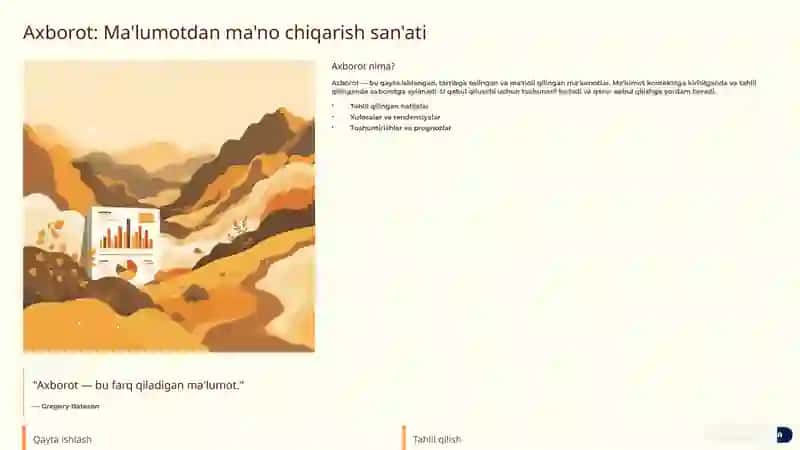 Axborot va ma'lumot tushunchasi: Keng qamrovli tahlil 4