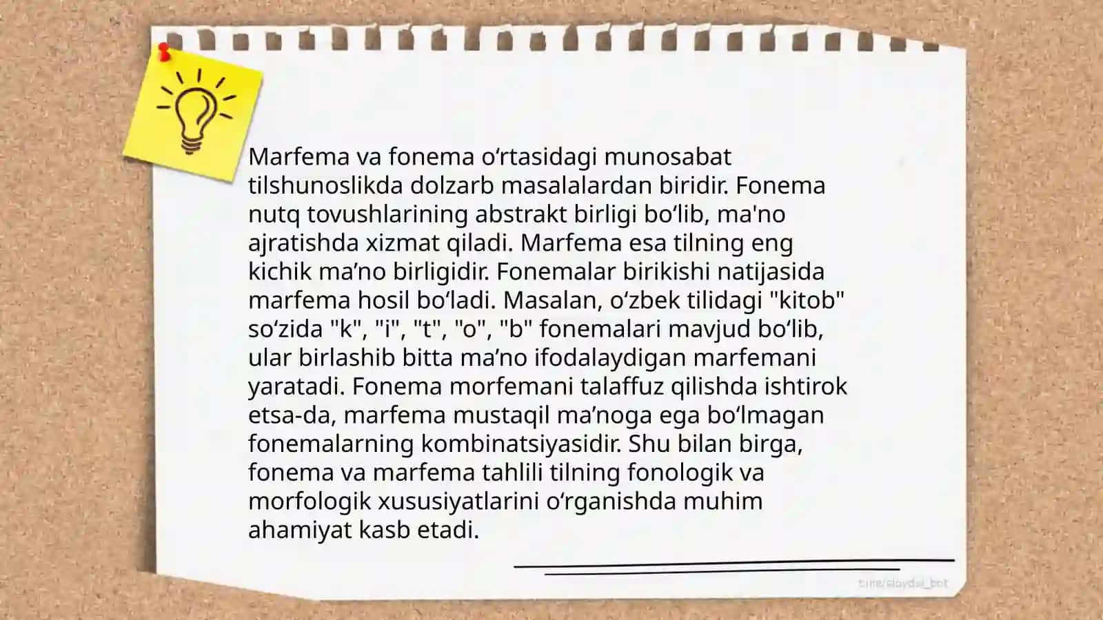Marfema va qóshimcha munosabati 4