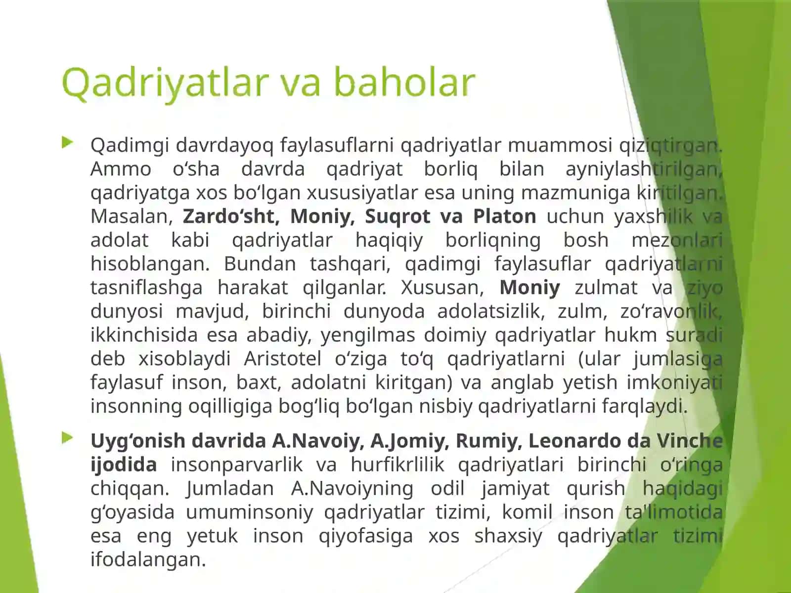 Qadriyatlar falsafasi (aksiologiya) 4