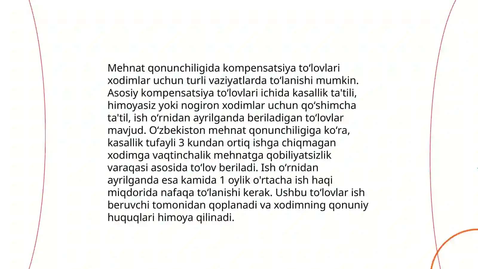 Kompensatsiya toʻlovlari, ularning turlari va ahamiyati 4
