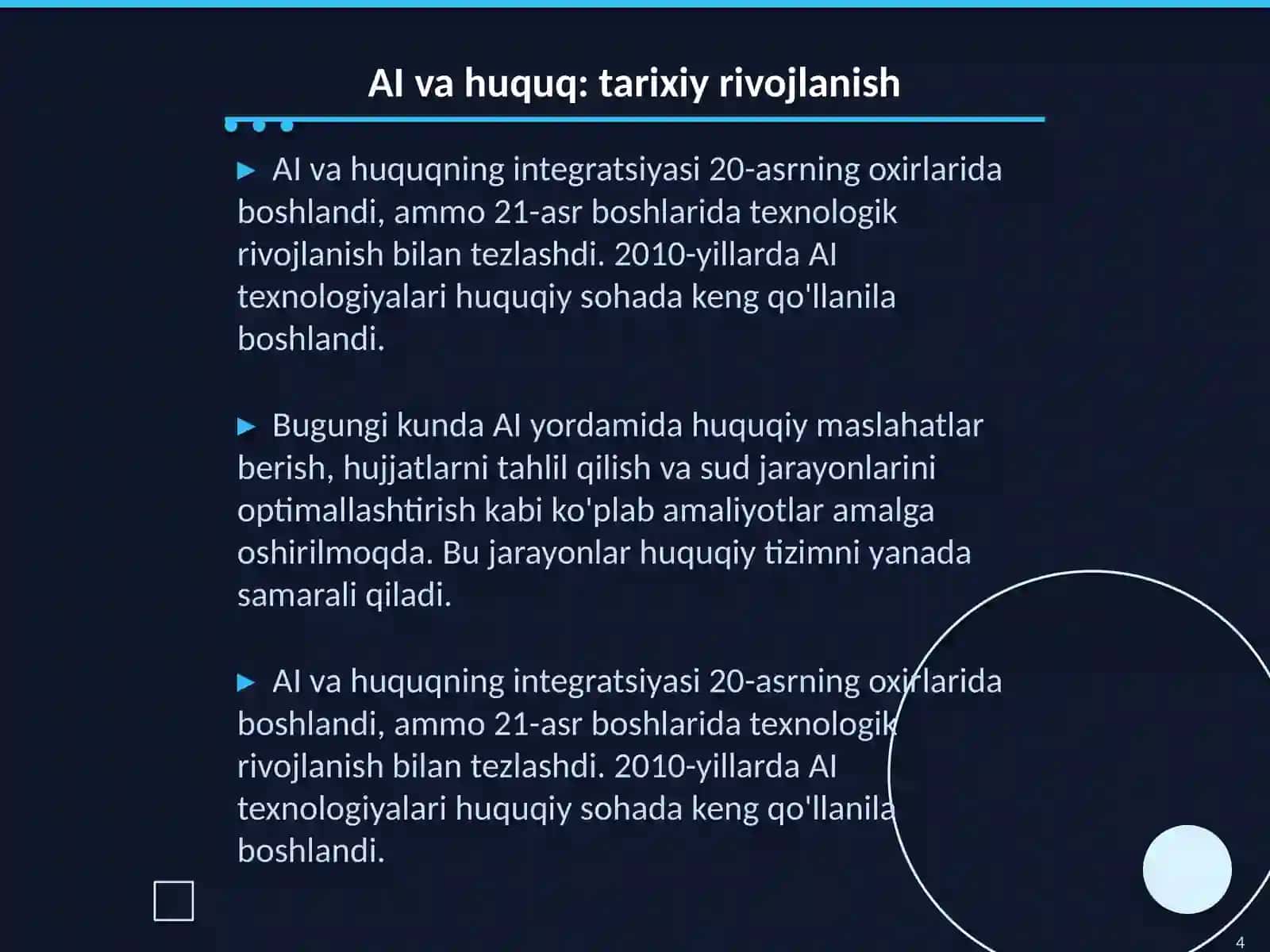 Sun’iy intellekt va huquq: imkoniyatlar va xavf-xatarlar 4