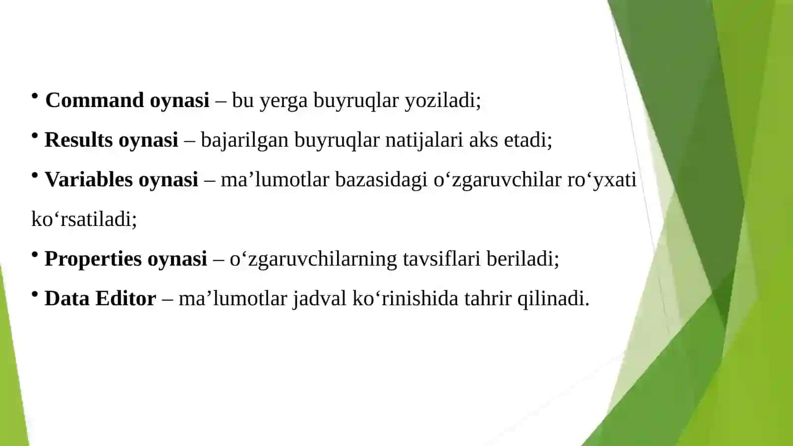 Statadasturini Ishga Tushurish va Natijalarni Saqlash 4