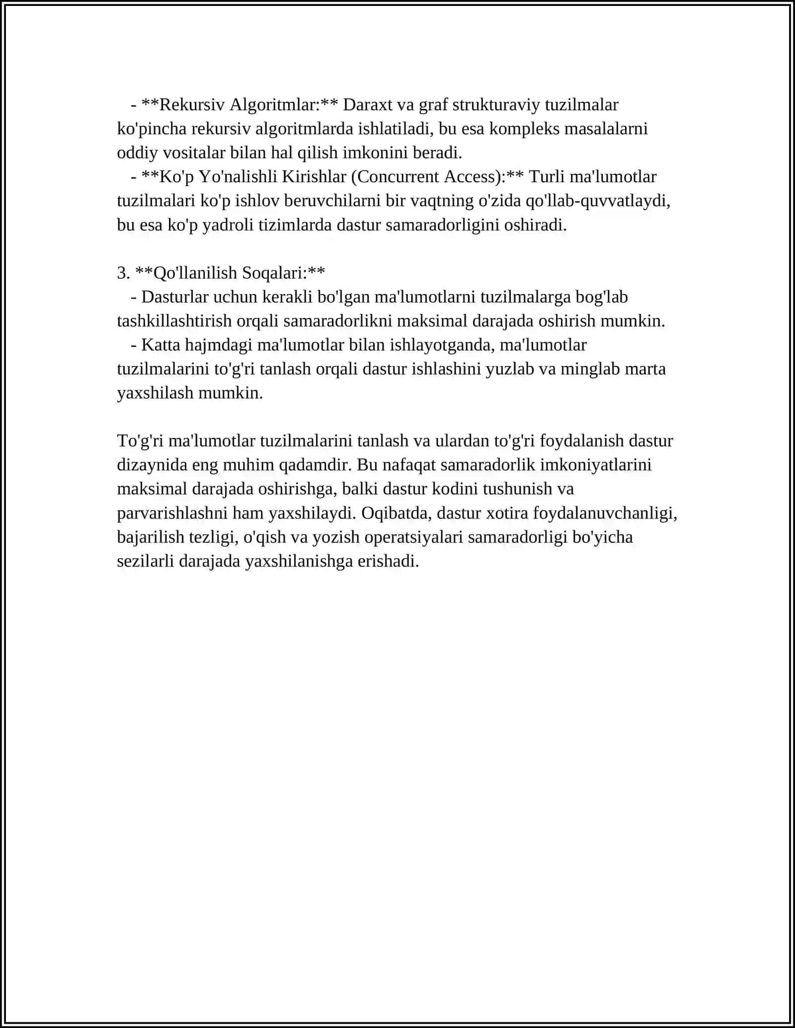Ma'lumotlar Tuzilmasining O'rni va Ahmiyati 4