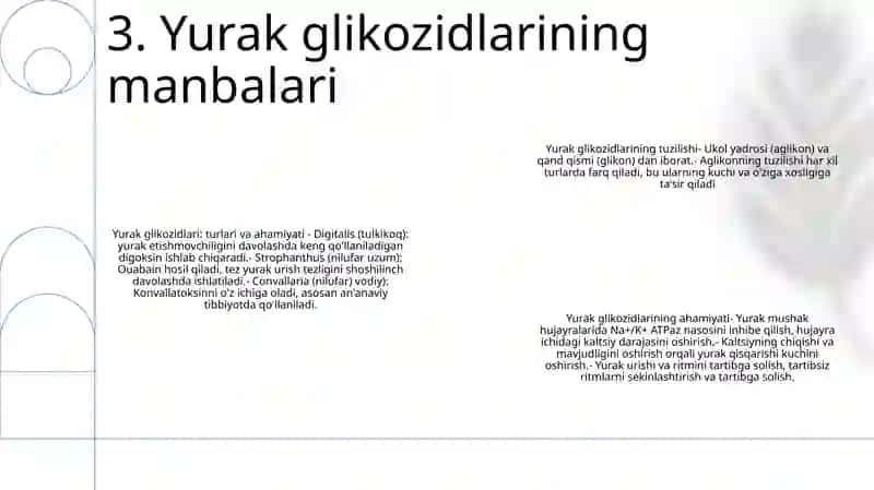Yurak Glikozidlarining Kimyoviy Tuzilishi Va Ahamiyati 4