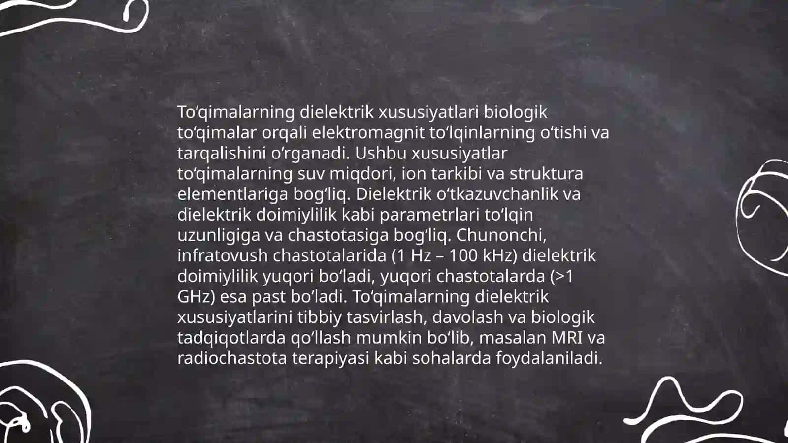 Biologik to‘qimalar va suyuqlikning o‘zgarmas tokda elektr o‘tkazuvchinligi 4