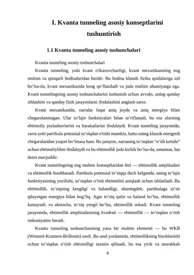Tunneling effekti va alfa-parchalanish amaliyoti 4