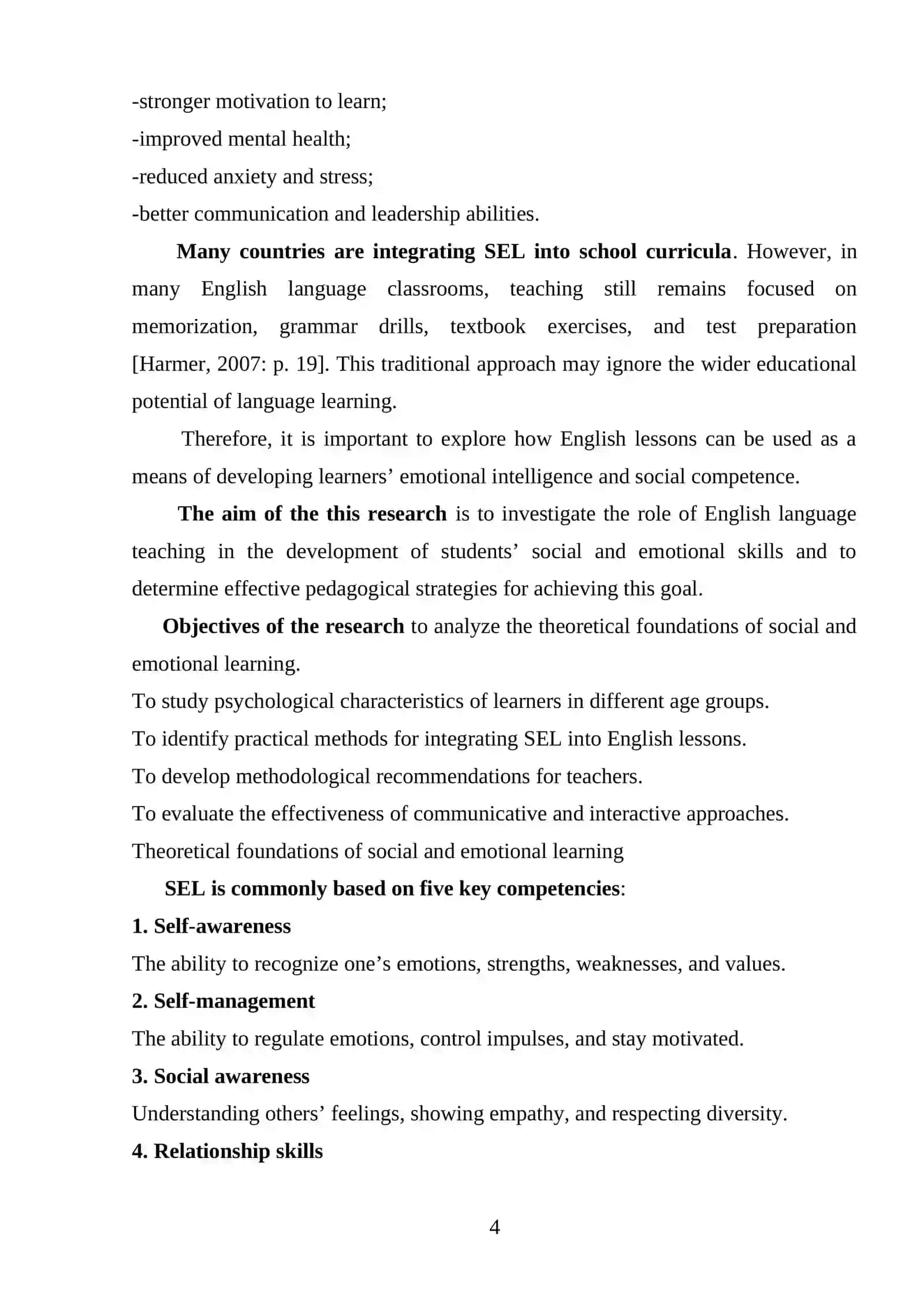 COURSE PAPER on Basics of Research in Linguistics and Foreign Language 4