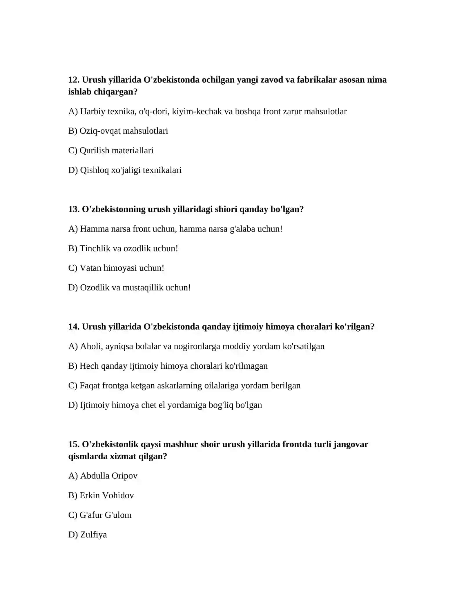 O'zbekiston fashizim ustidan g'alabaga qo'shgan munosib hissasi 4