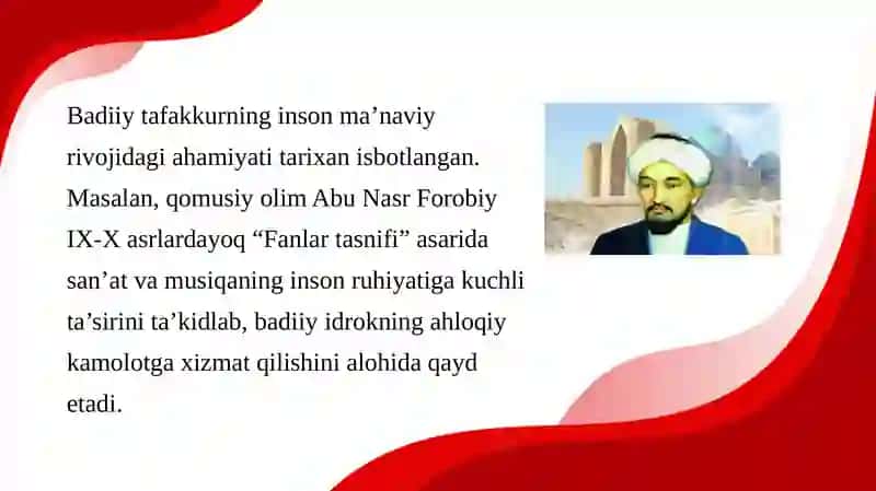 Ma'naviyatning yuksalishida badiiy ong va tafakkurning o'rni 4