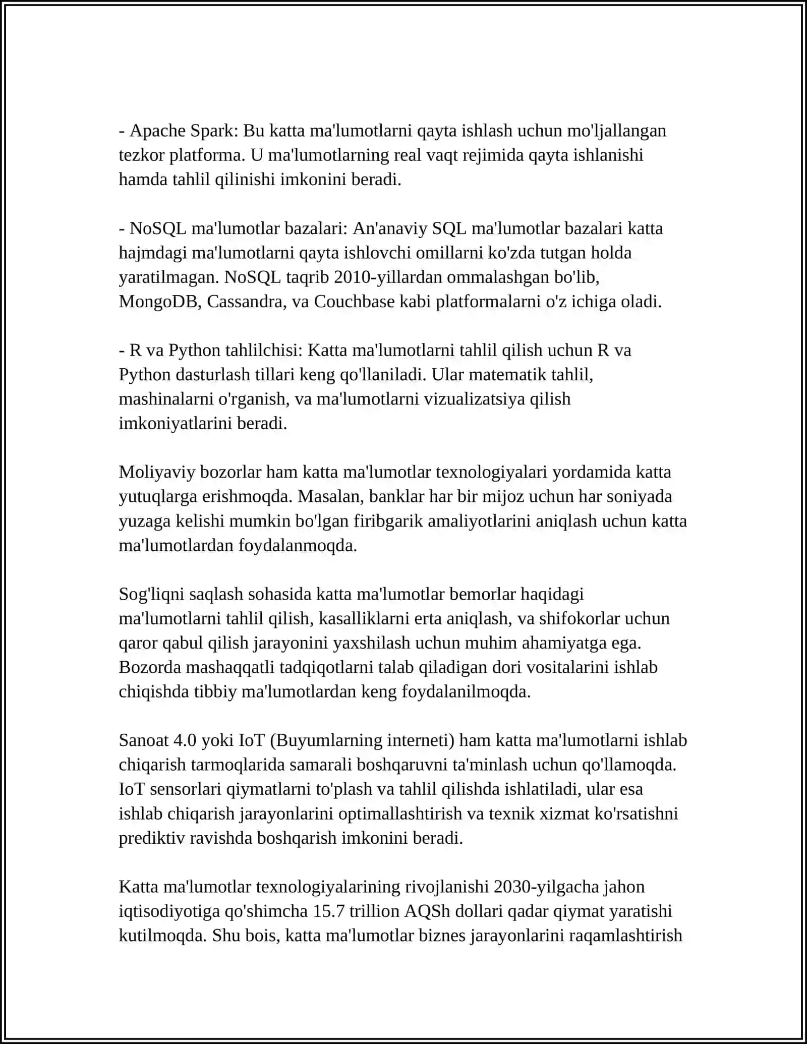 BIG DATA YORDAMIDA FIRIBGARLIKNI ANIQLASH 4