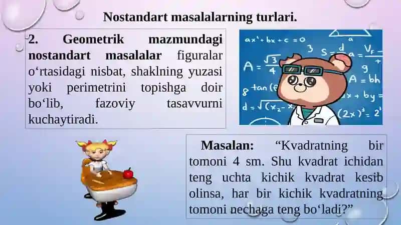 Nostandart masalalar 4