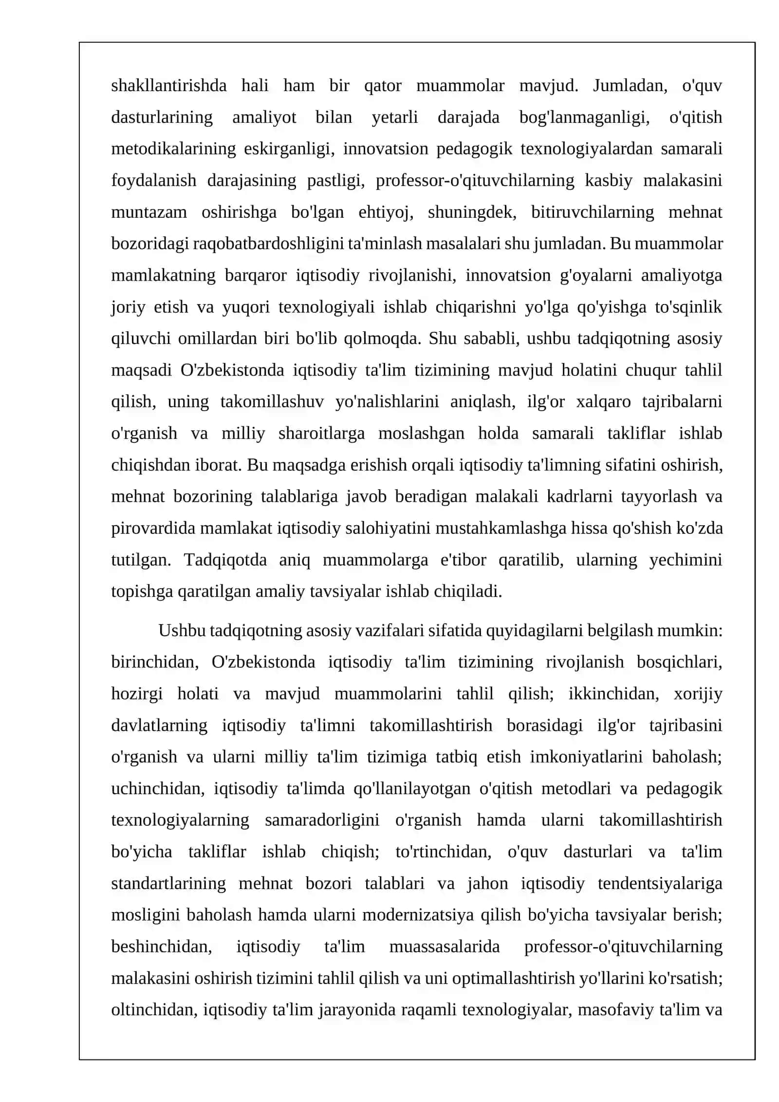 IQTISODIY BILIM ASOSLARINI OʻQITISH METODIKASI 4
