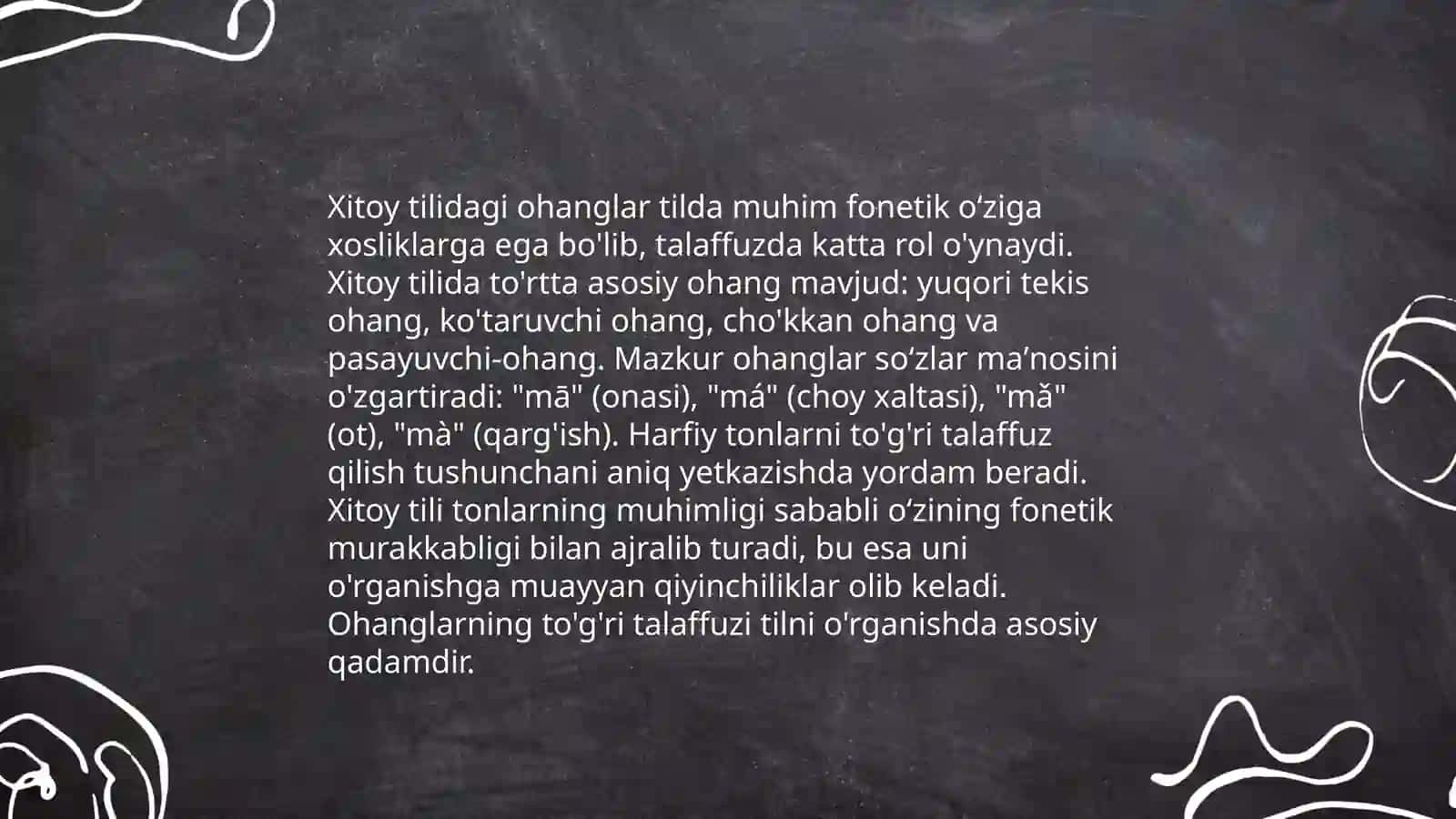 Xitoy tilida ohanglar va ularning qoʻllanilishi 4