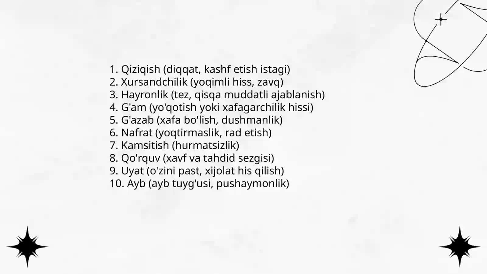 K. Izardning differensial emotsiyalar nazariyasi 4