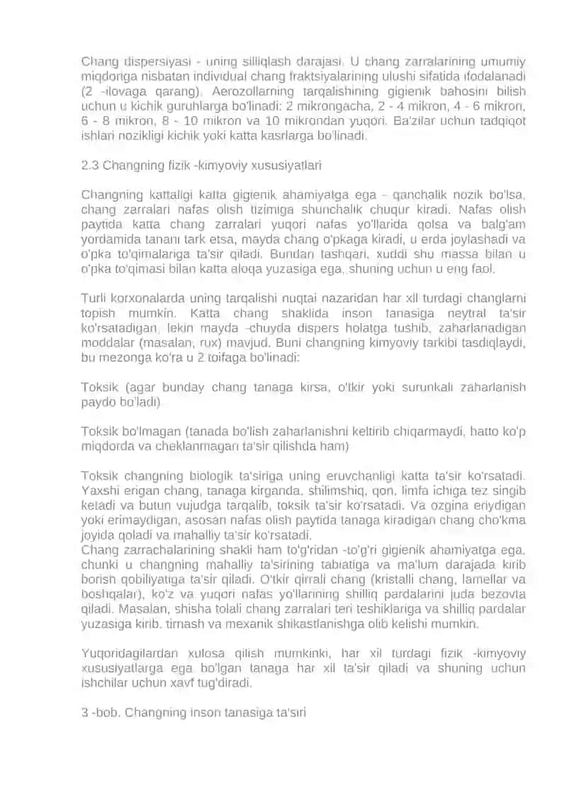 Sanoat changlari va ularning ta'lim bo'yicha tasnifi 4