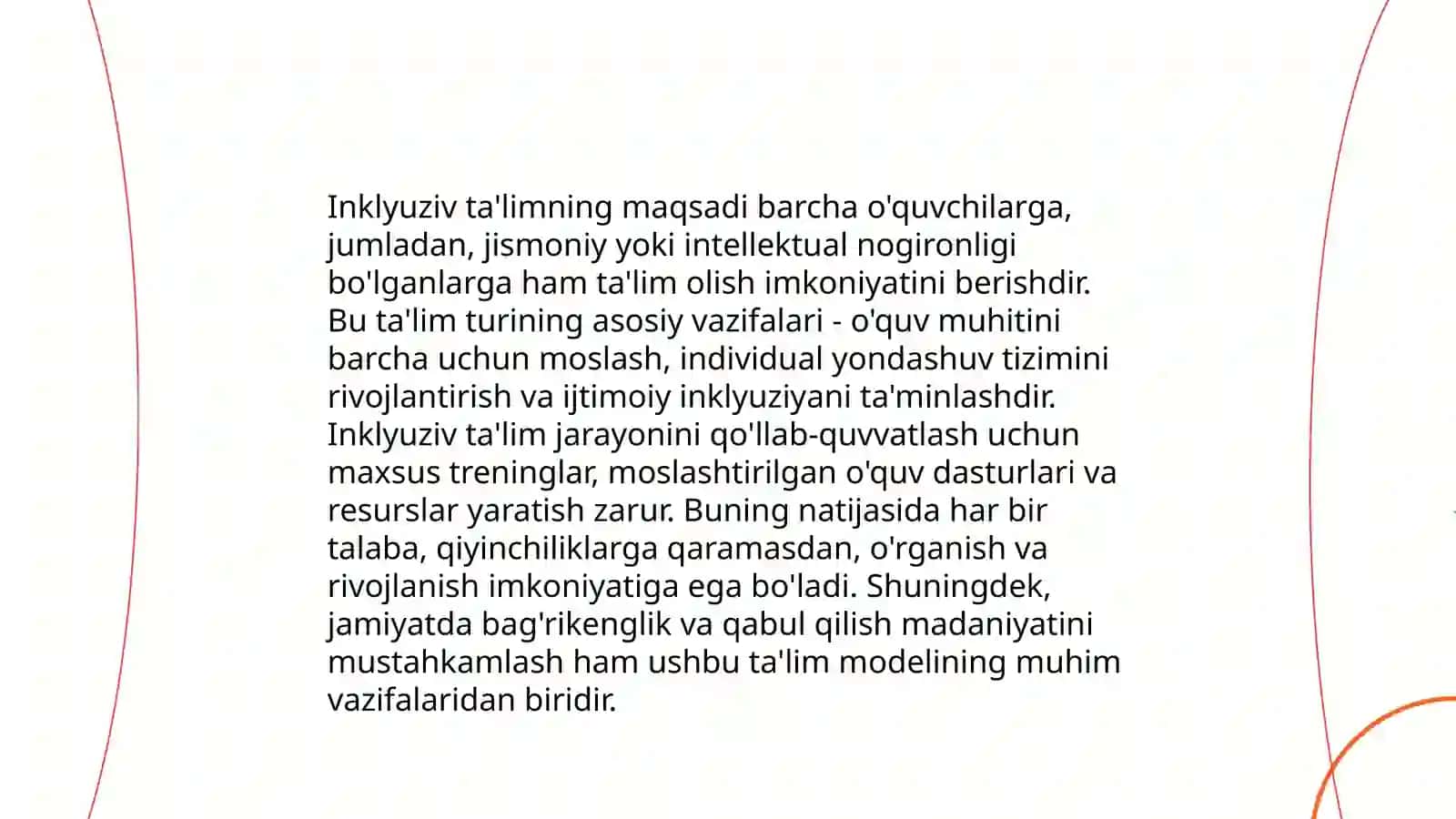 Inklyuziv talim tizimida kadrlarni tayyorlash siyosati inklyuziv talimning ekologik modeli 4