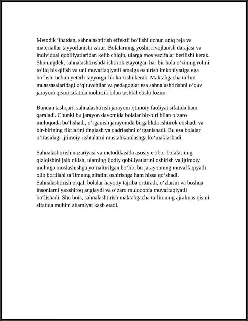 MAKTABGACHA TA'LIM SAHNALASHTIRISH JARAYONI 4