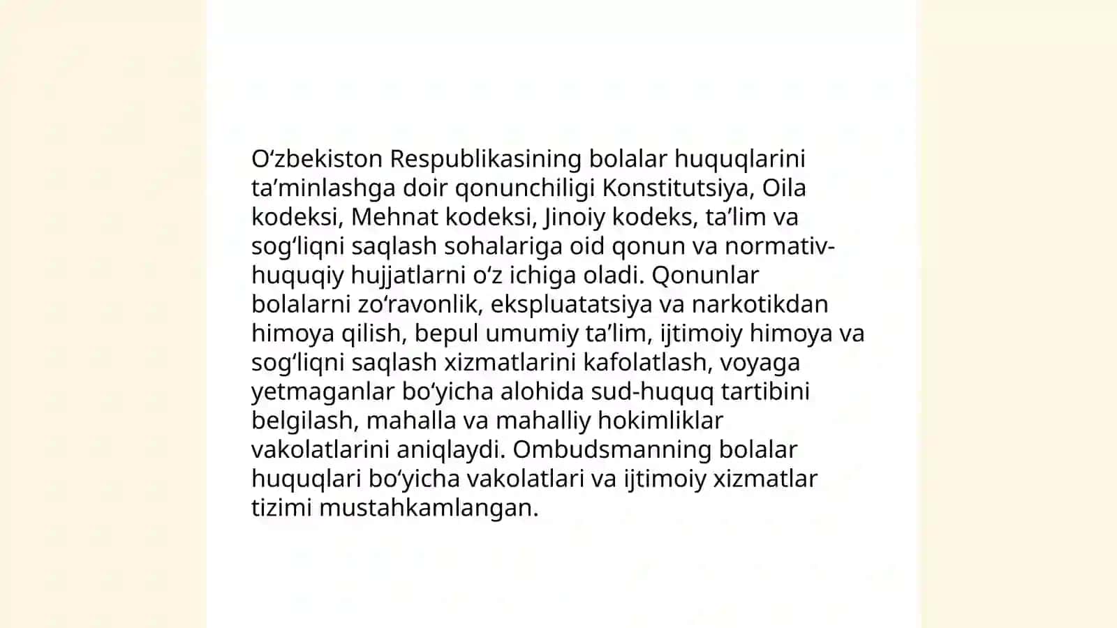 Bolalar huquqlarini va himoyasini taʼminlash 4