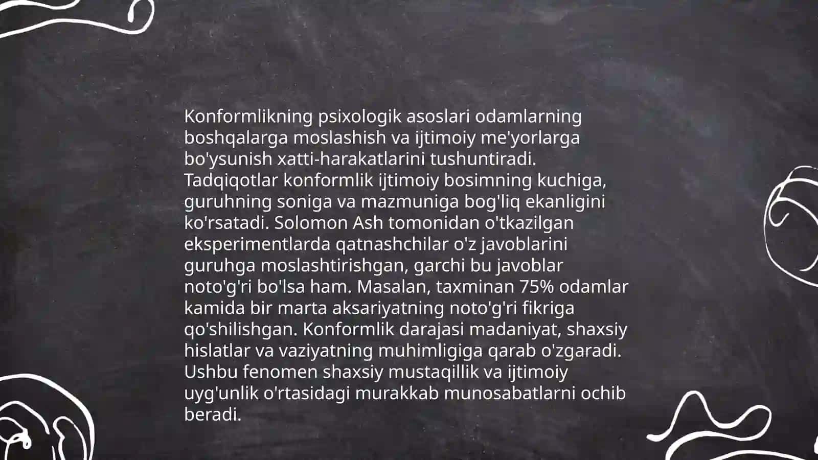 Guruh bosimi Konformlik turlari 4