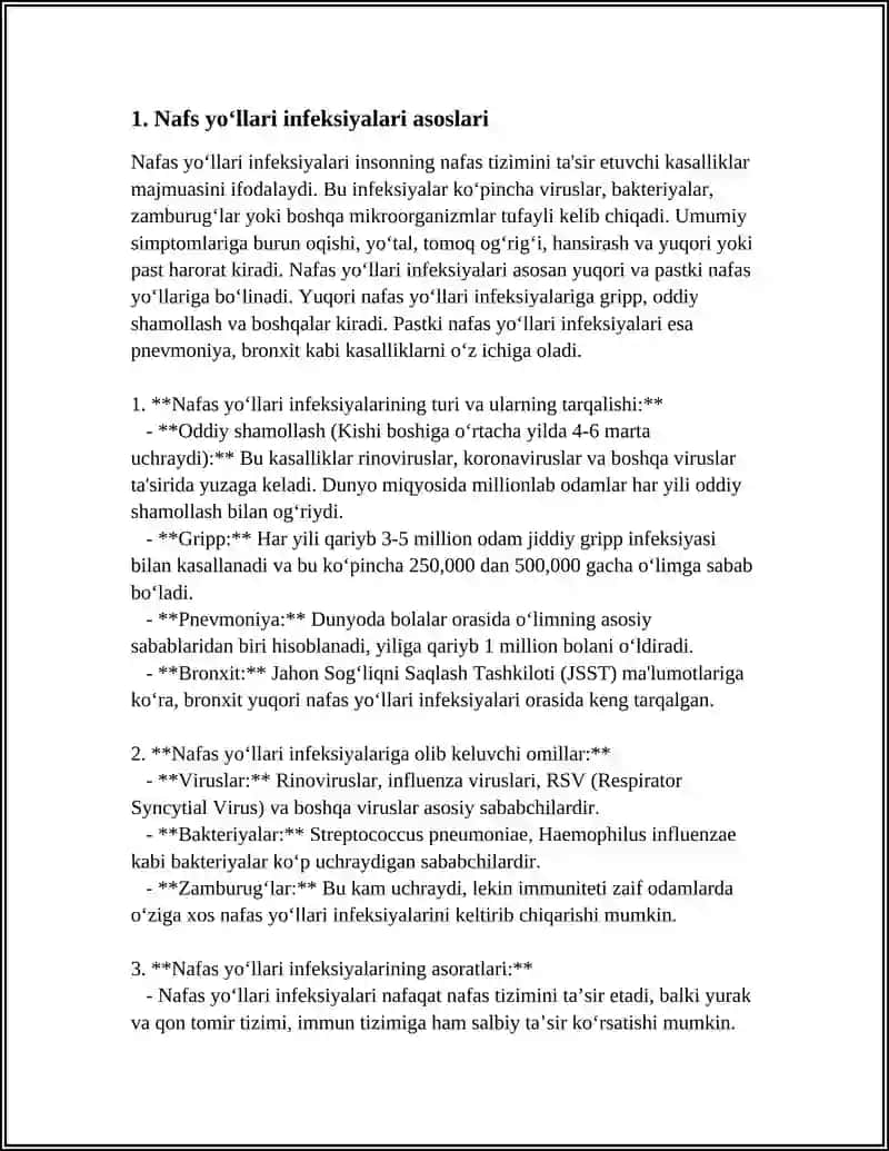 NAFAS YO‘LLARI INFEKSIYALARI 4