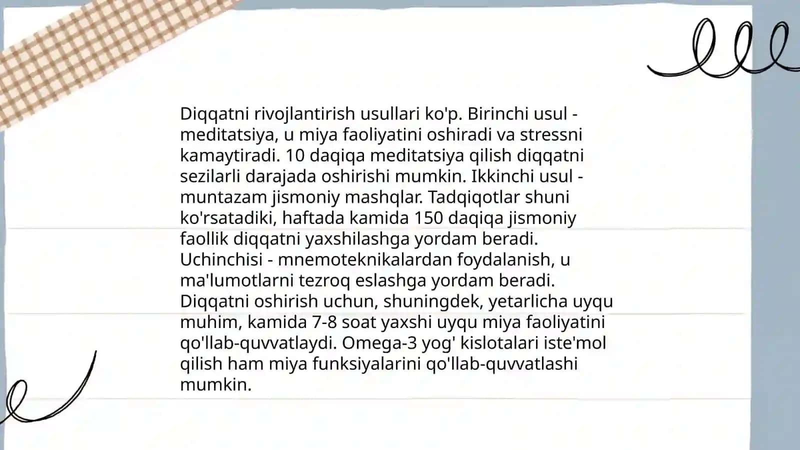Diqqatni rivojlanishi va buzilishi 4