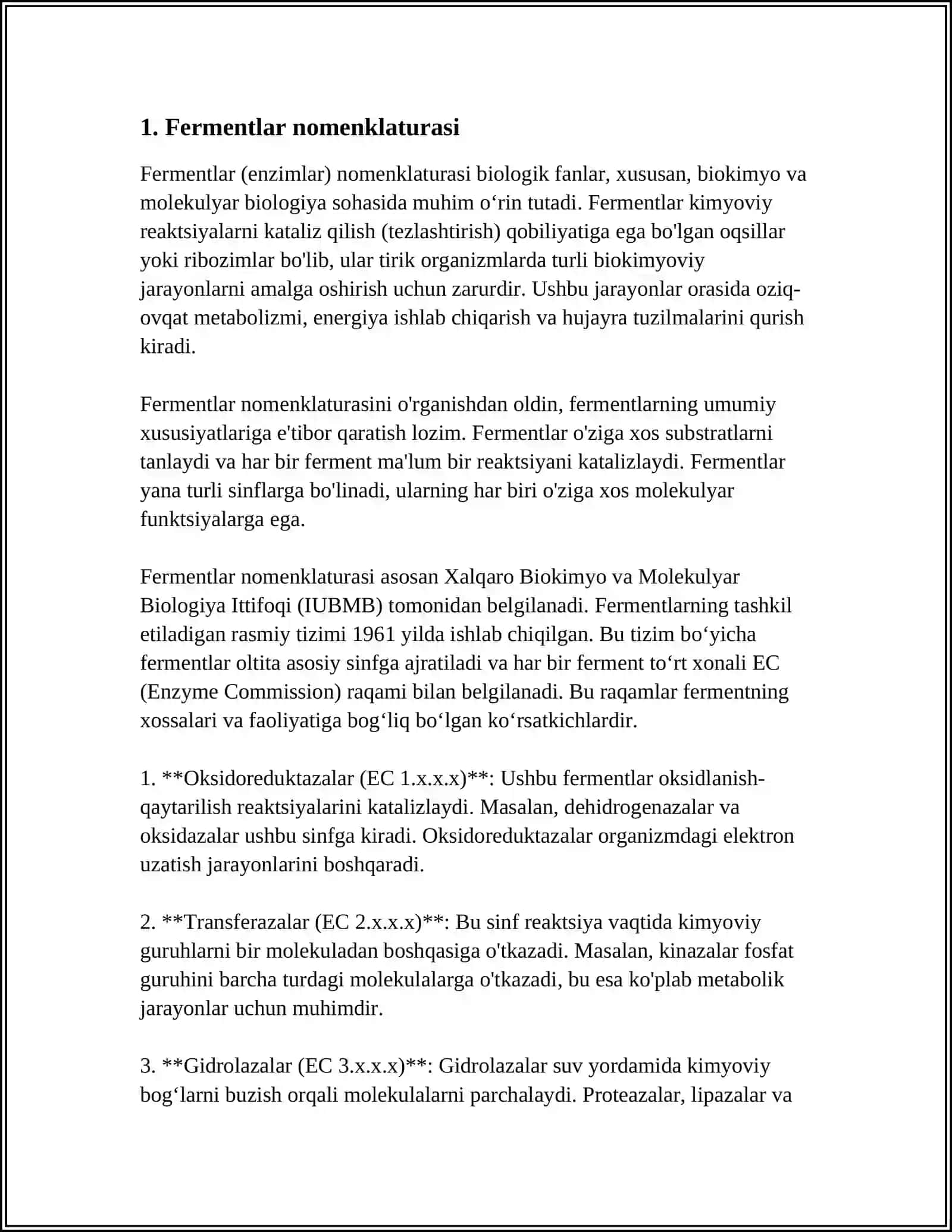 FERMENTLAR NOMENKLATURASI 4