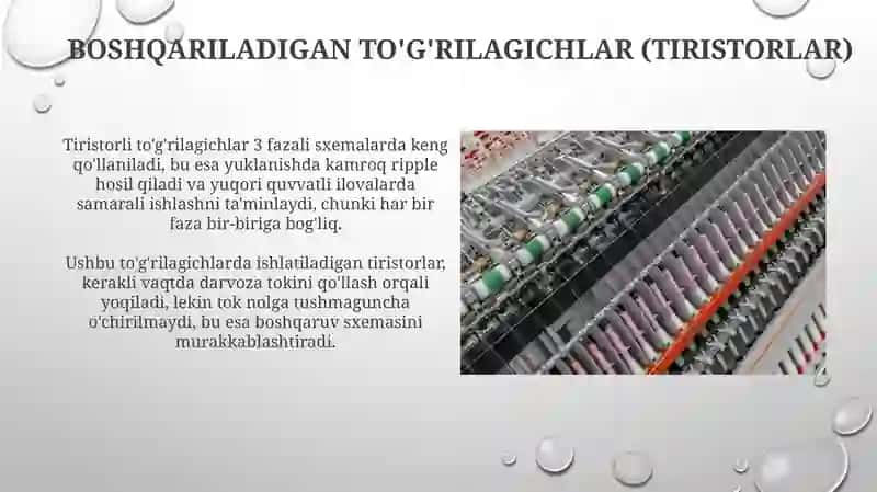 Uch fazali to'g'irlagichlar 4