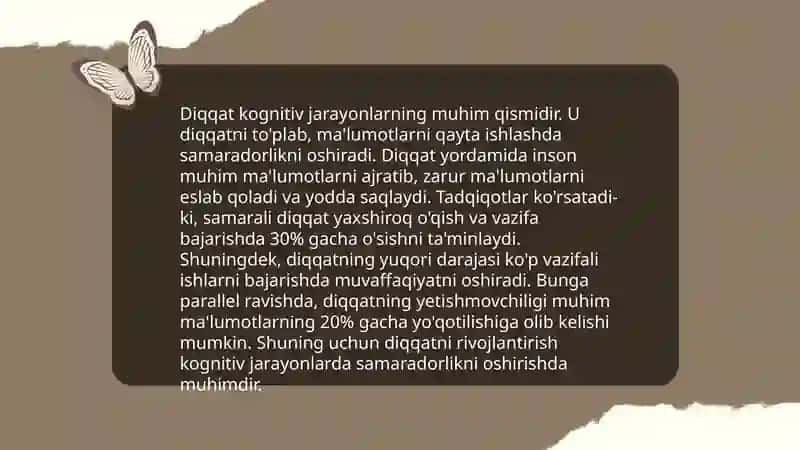 Diqqatning funksiyalari,turlari,asosiy xususiyatlari 4