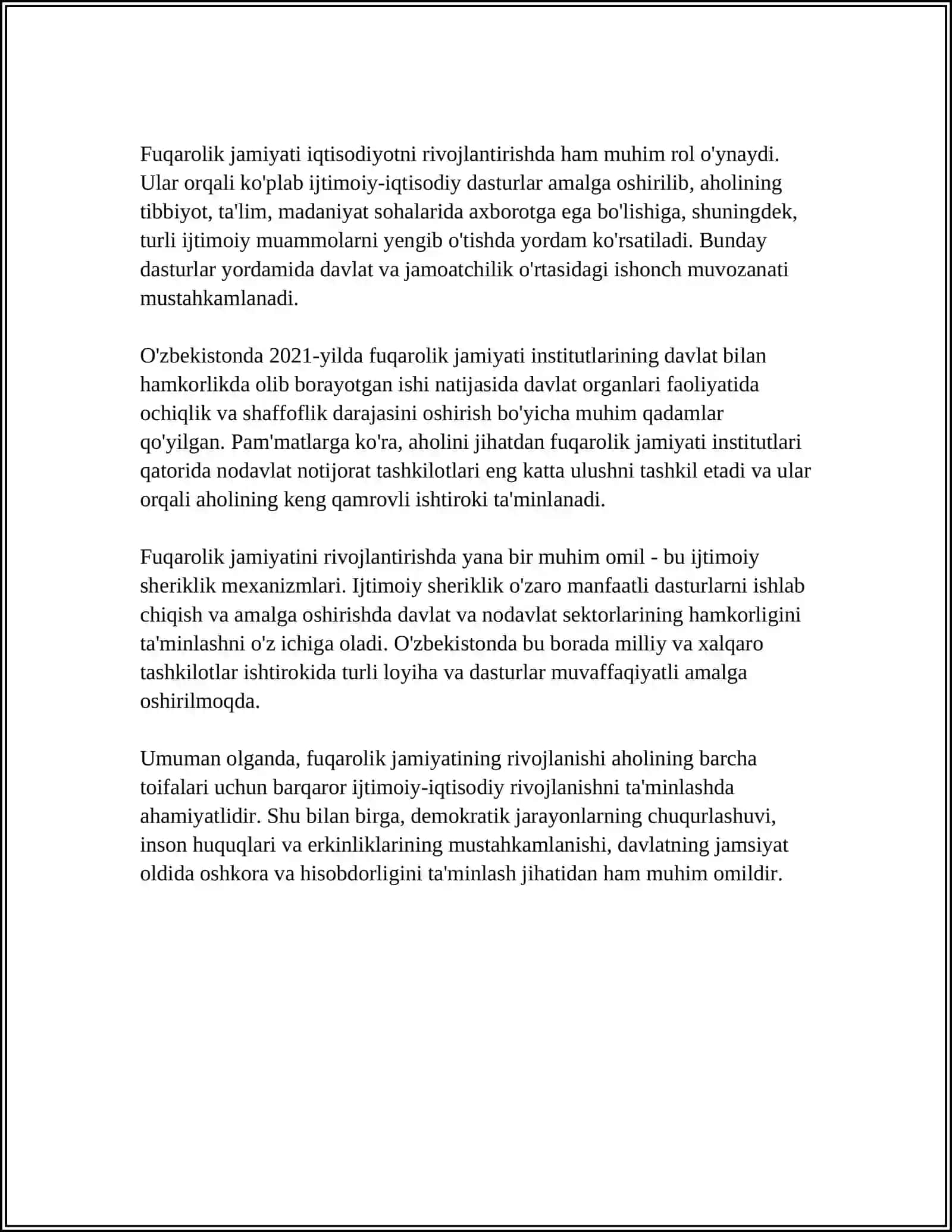 FUQAROLIK JAMIYATI INSTITUTLARI NING JAMIYATDA TUTGAN O‘RNI 4