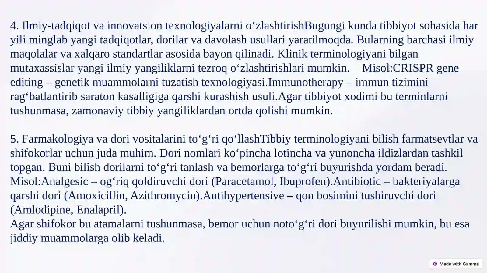 Klinik va Anatomik Terminologiya 4