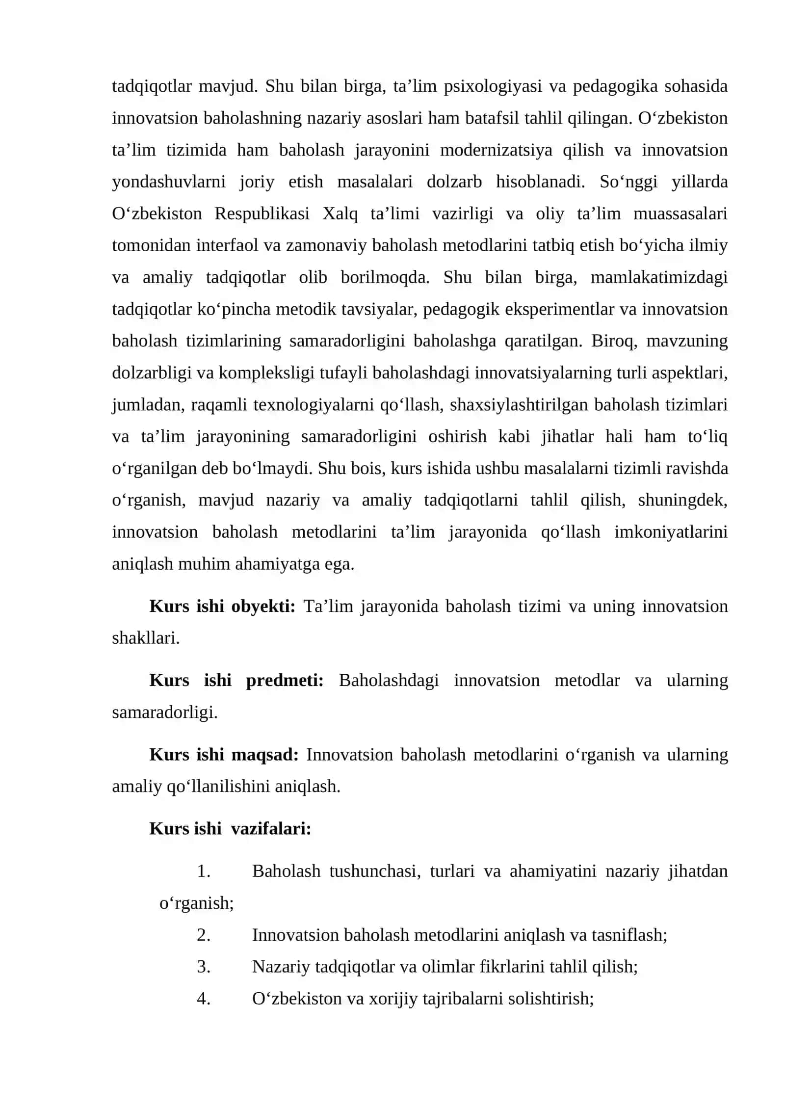 Bahaolashdagi Innovatsiyalar 4