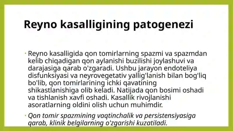Reyno kasalligi 4