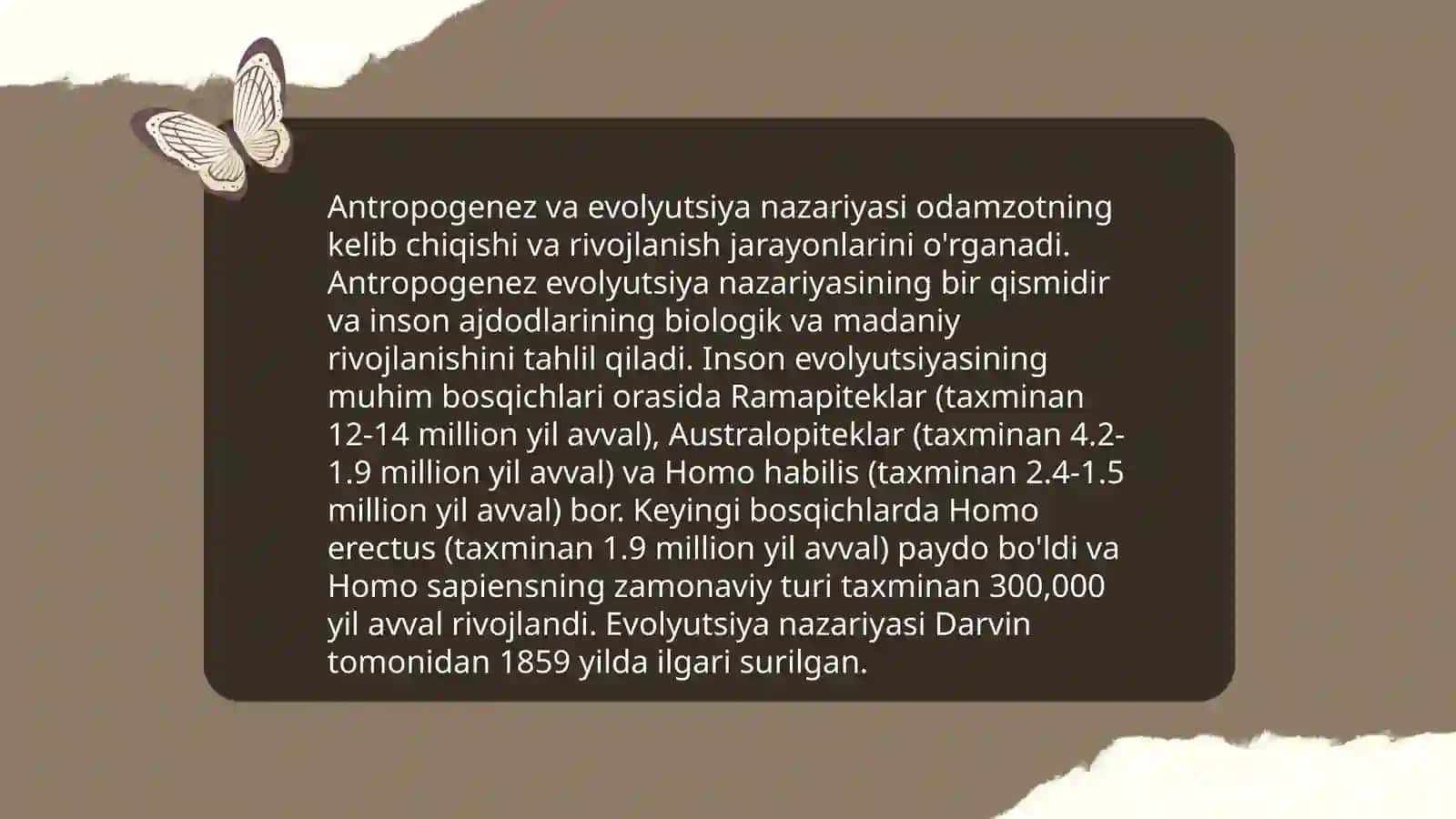 Antropogenezning konseptual asoslari 4