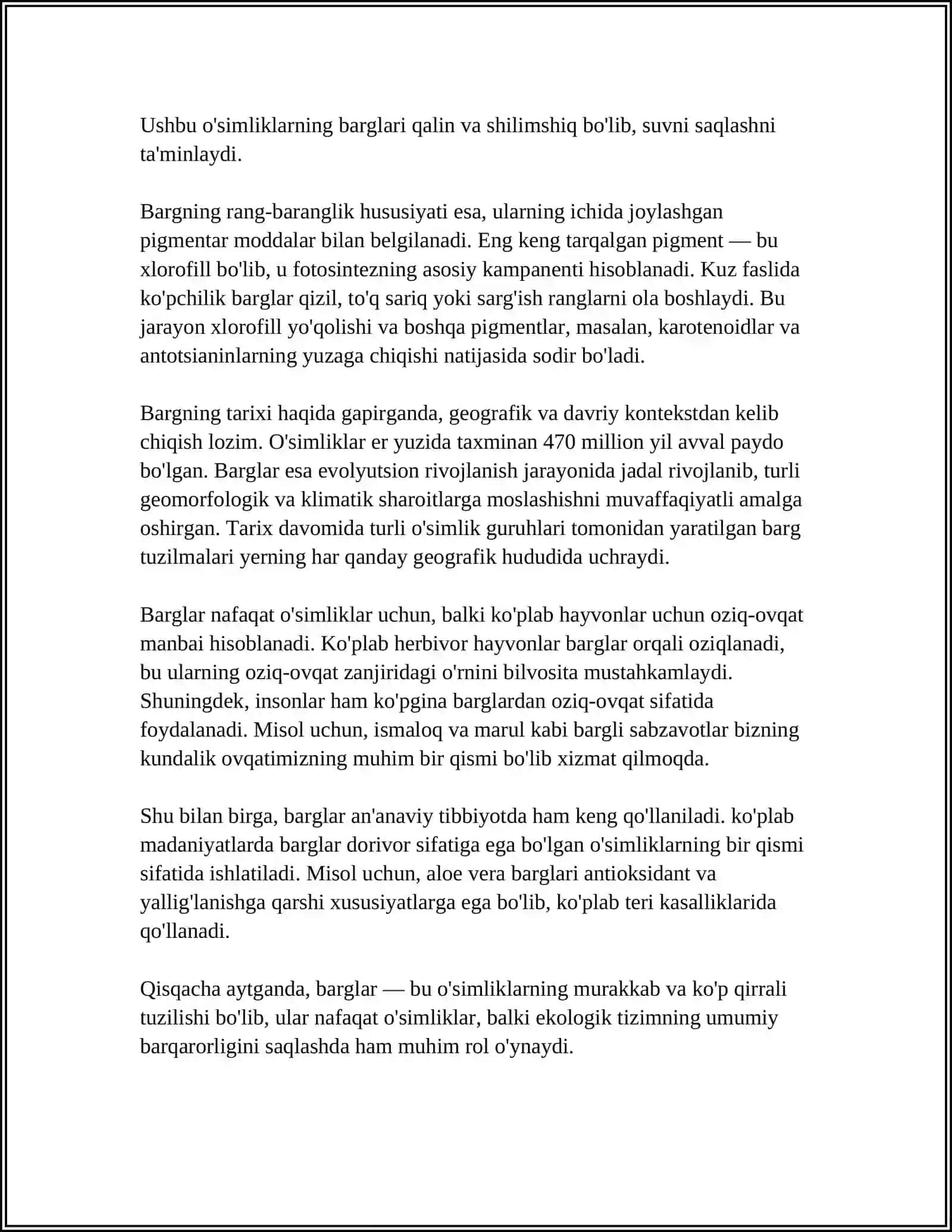 BARG VA UNING VAZIFALARI 4